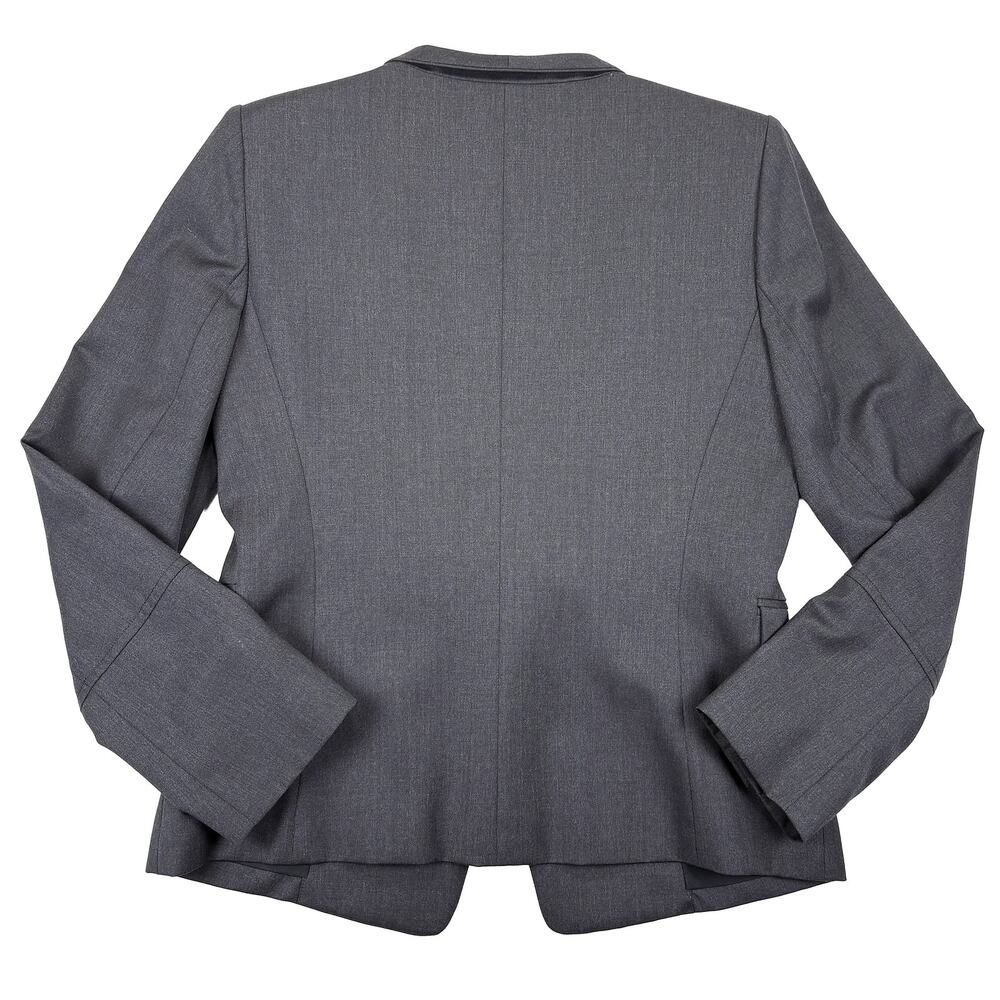 Tara Jarmon Z Victory Wool Blazer VTG Y2K Women 40 US 8 Gray Suit Jacket France - Picture 2 of 9